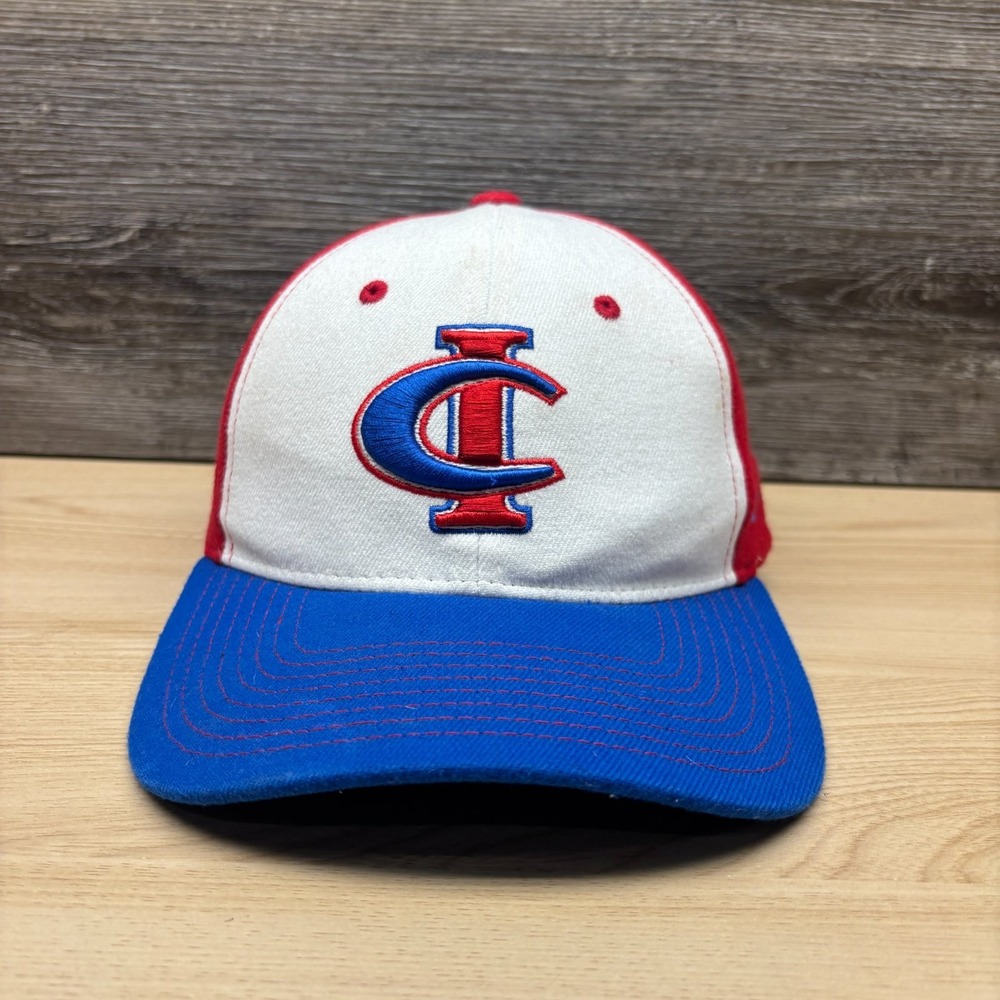 Cambridge Isanti Bluejackets Hat Cap Fitted M/L Blue White Red Zephyr MN
